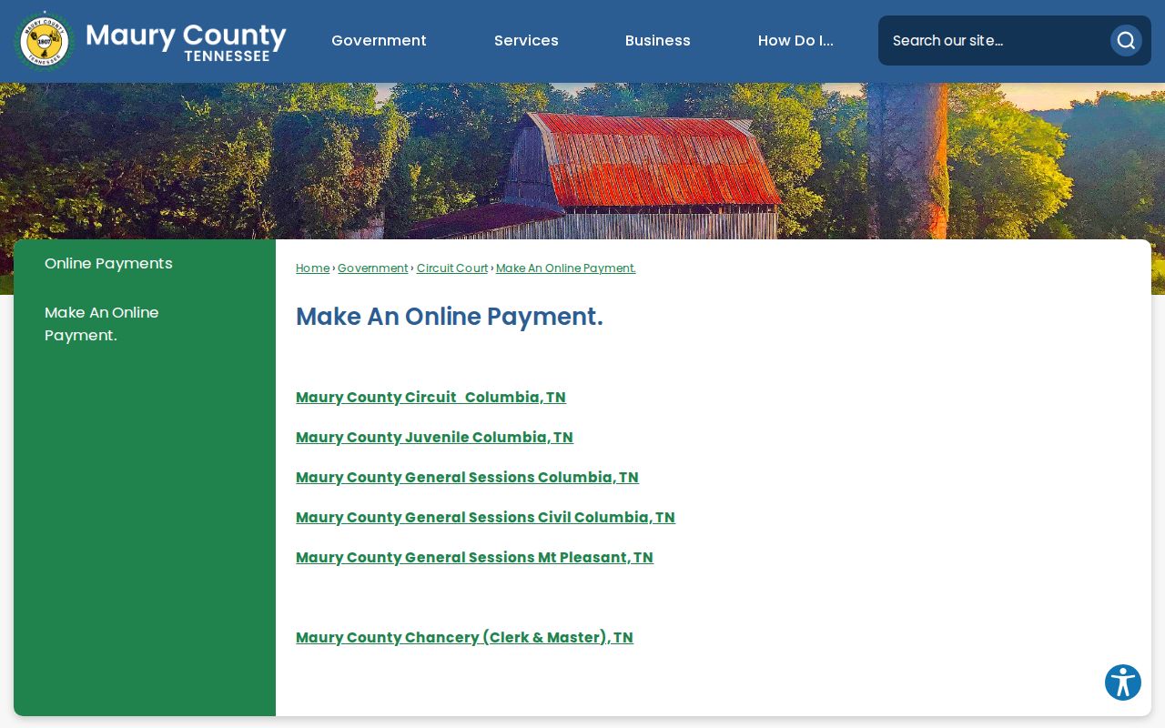 Mount Pleasant court records county and city payment choices